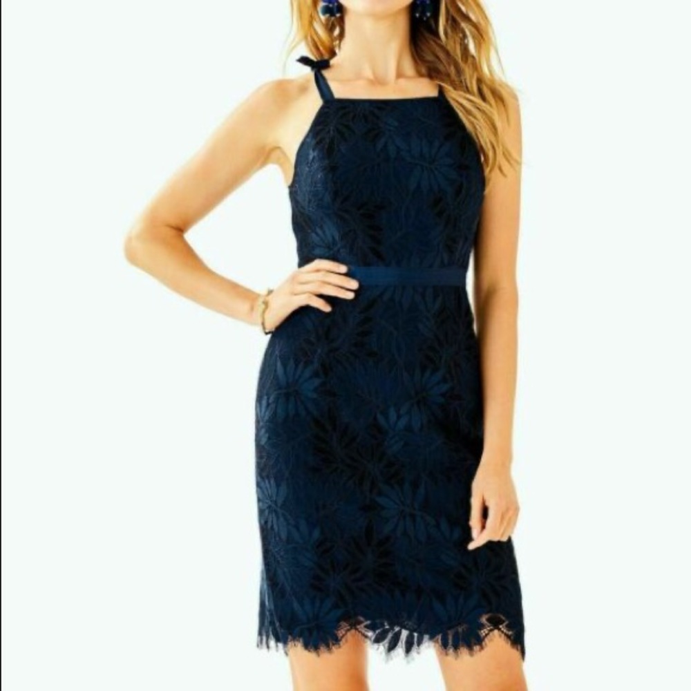 Kayleigh Shift Navy Lilly Pulitzer